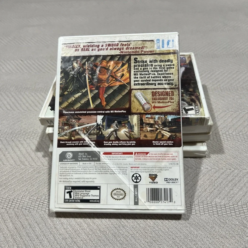 Red Steel 2 Wii (Nintendo Wii, 2010) CIB Complete W/ Manual